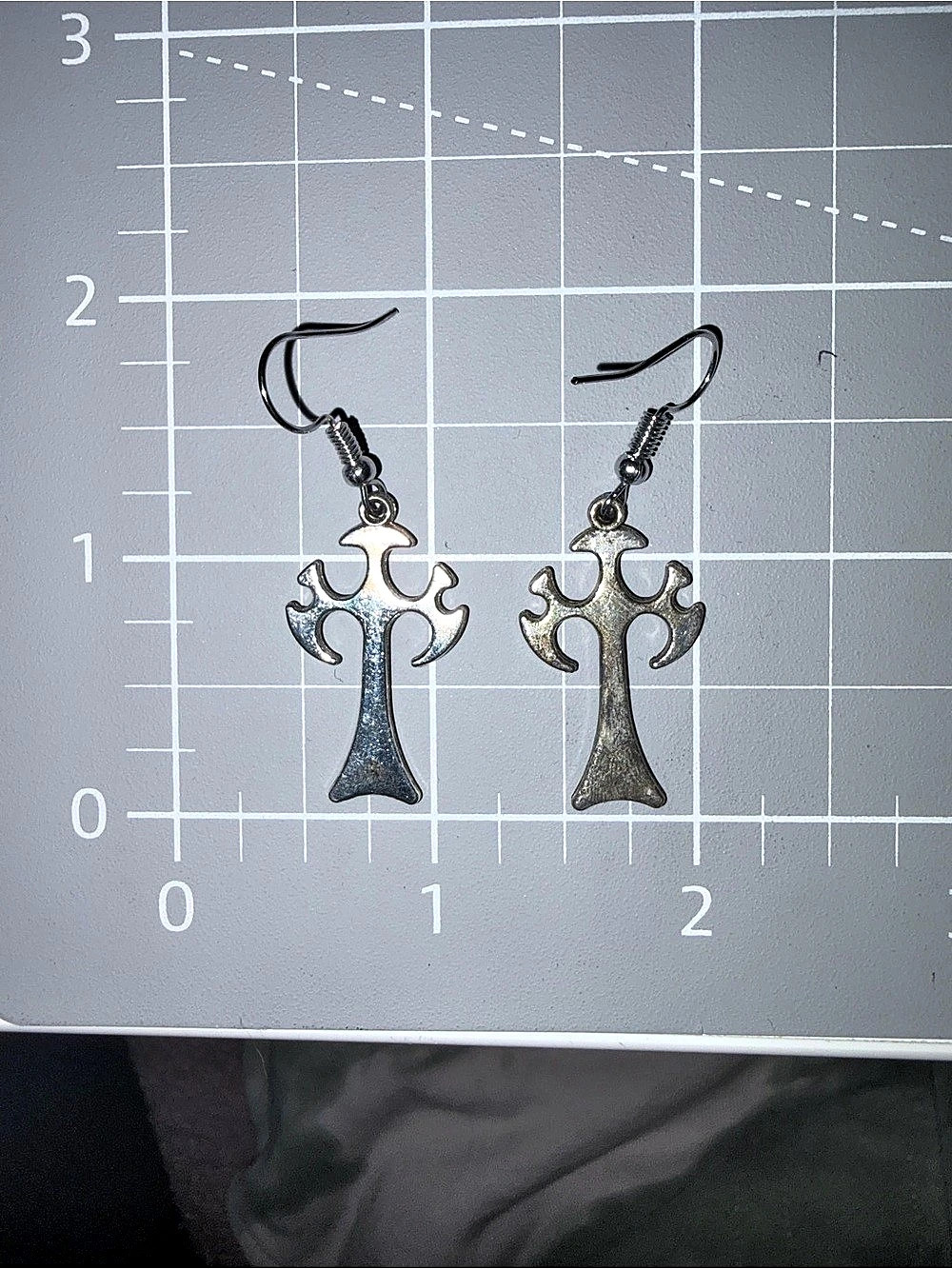 Silver Tone Dangle Earrings